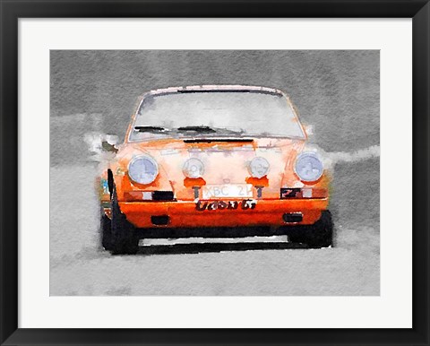 Framed Porsche 911 Race Track Print