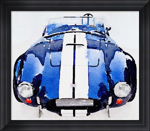 Framed 1962 AC Cobra Shelby Print