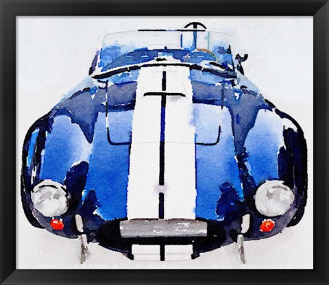 Framed 1962 AC Cobra Shelby Print