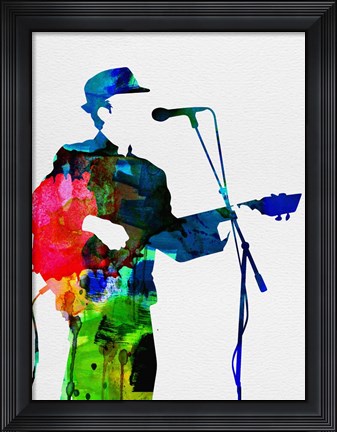 Framed Leonard Watercolor Print