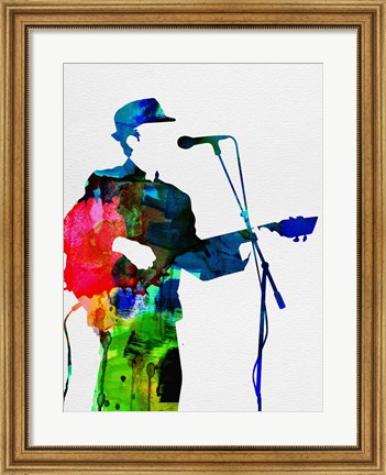 Framed Leonard Watercolor Print