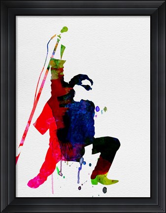 Framed Bono Watercolor Print