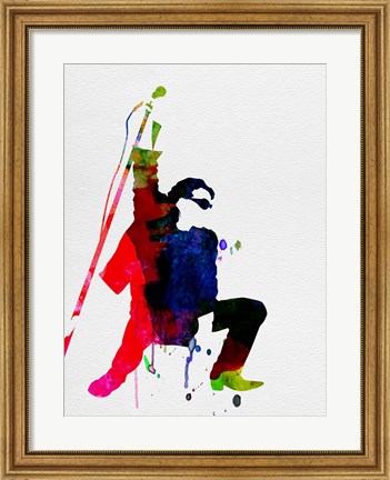 Framed Bono Watercolor Print