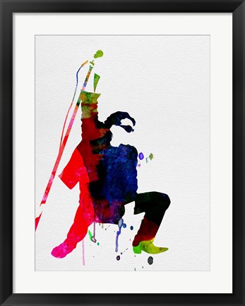 Framed Bono Watercolor Print