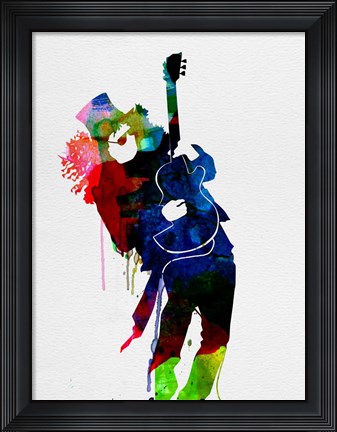 Framed Slash Watercolor Print