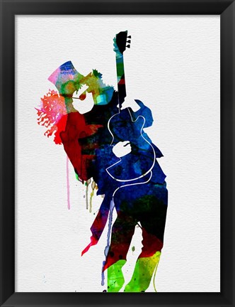 Framed Slash Watercolor Print