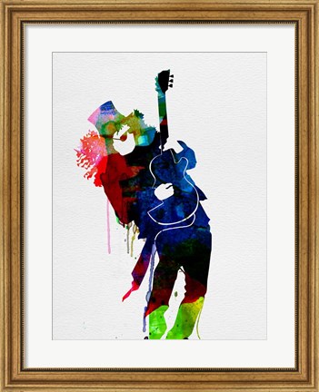 Framed Slash Watercolor Print