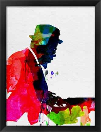 Framed Thelonious Watercolor Print