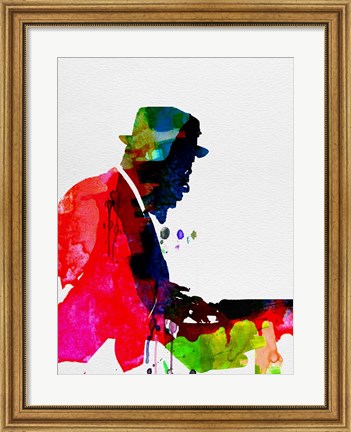 Framed Thelonious Watercolor Print