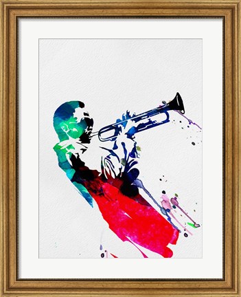 Framed Miles Watercolor Print