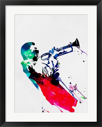 Framed Miles Watercolor Print