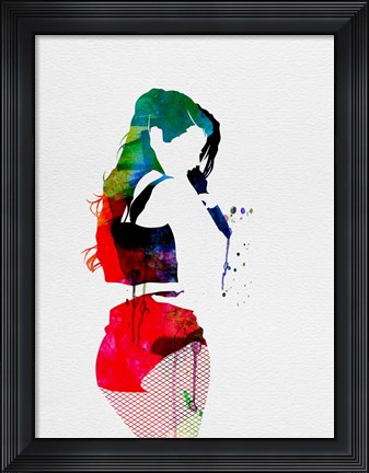 Framed Iggy Watercolor Print
