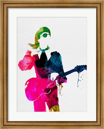 Framed David Watercolor Print