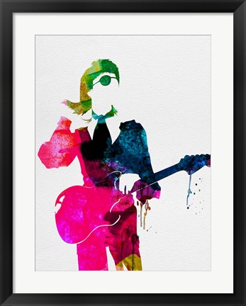 Framed David Watercolor Print