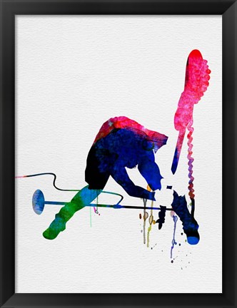 Framed Joe Watercolor Print