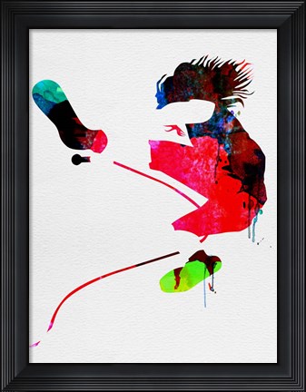 Framed Eddie Watercolor Print