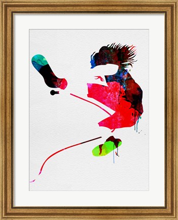 Framed Eddie Watercolor Print