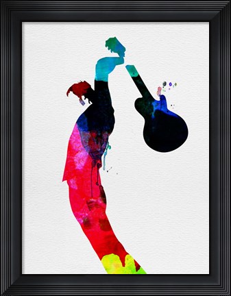 Framed Roger Watercolor Print