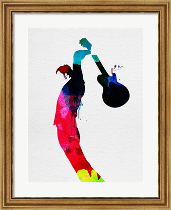 Framed Roger Watercolor Print