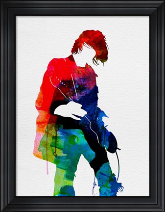 Framed Kurt Watercolor Print