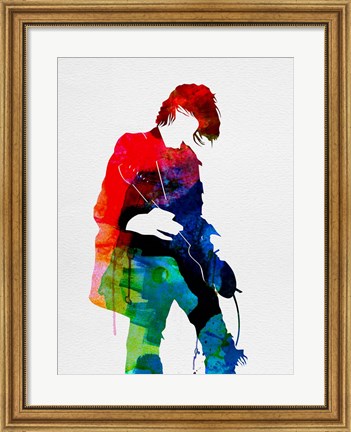 Framed Kurt Watercolor Print