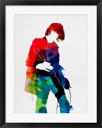 Framed Kurt Watercolor Print