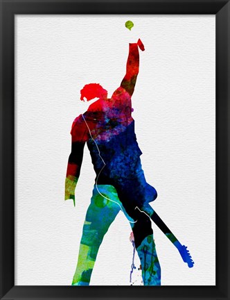 Framed Bruce Watercolor Print