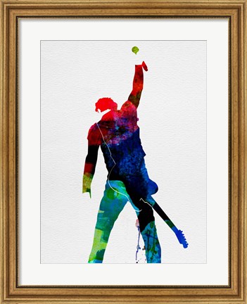 Framed Bruce Watercolor Print