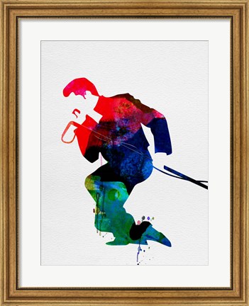 Framed James Watercolor Print