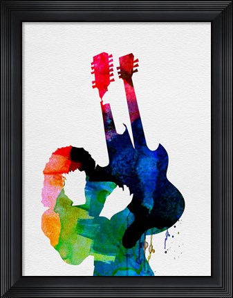 Framed Jimmy Watercolor Print