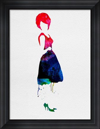 Framed Diana Watercolor Print