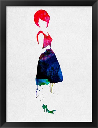 Framed Diana Watercolor Print