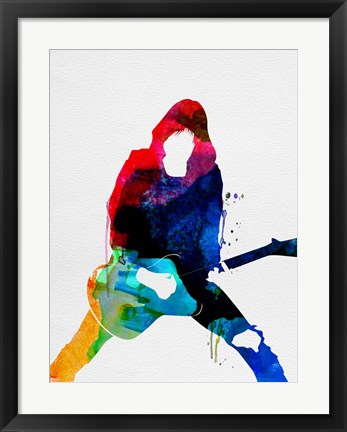 Framed Johnny Watercolor Print