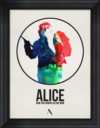 Framed Alice Watercolor Print