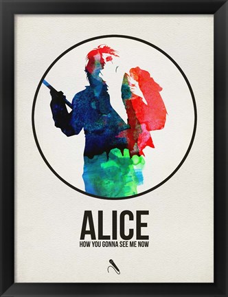 Framed Alice Watercolor Print