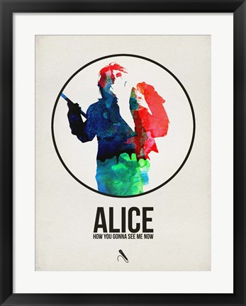 Framed Alice Watercolor Print