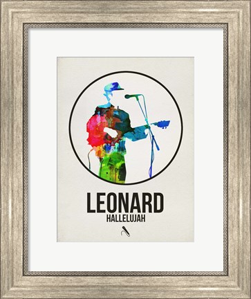 Framed Leonard Watercolor Print
