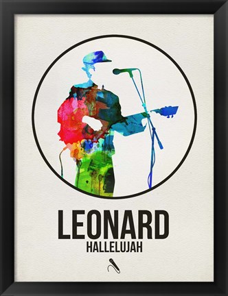 Framed Leonard Watercolor Print