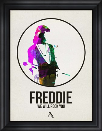 Framed Freddie Watercolor Print