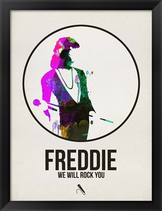 Framed Freddie Watercolor Print