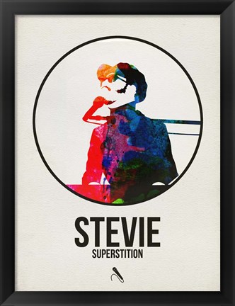 Framed Stevie Watercolor Print