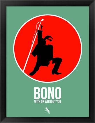 Framed Bono Print