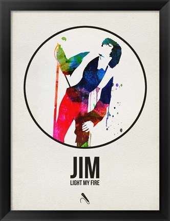 Framed Jim Watercolor Print