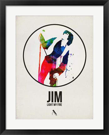 Framed Jim Watercolor Print