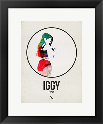 Framed Iggy Watercolor Print