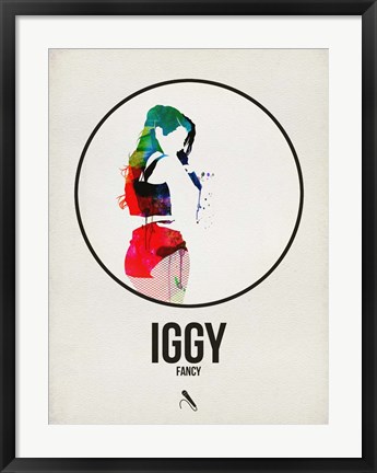 Framed Iggy Watercolor Print