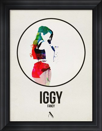 Framed Iggy Watercolor Print