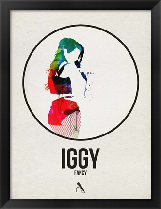 Framed Iggy Watercolor Print