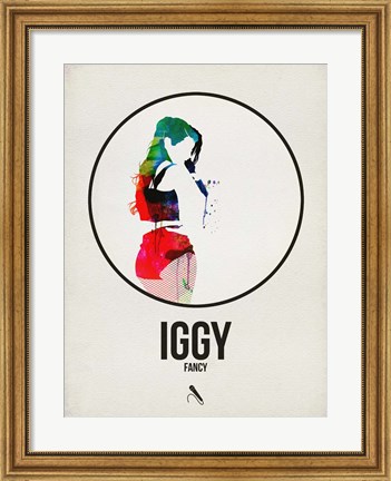 Framed Iggy Watercolor Print