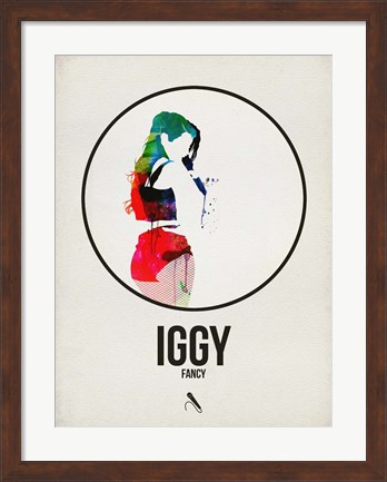 Framed Iggy Watercolor Print
